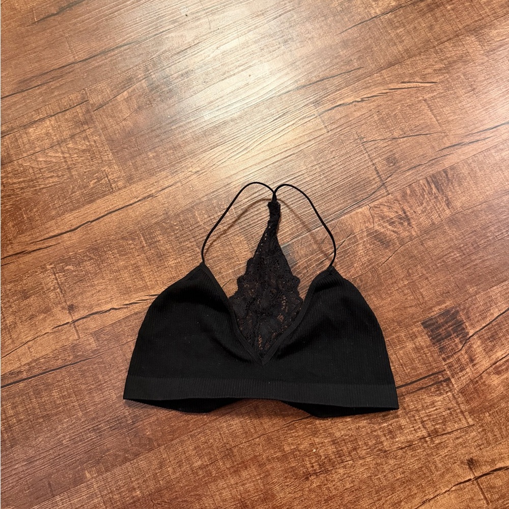 Urban Outfitters Black Lace Bandeau